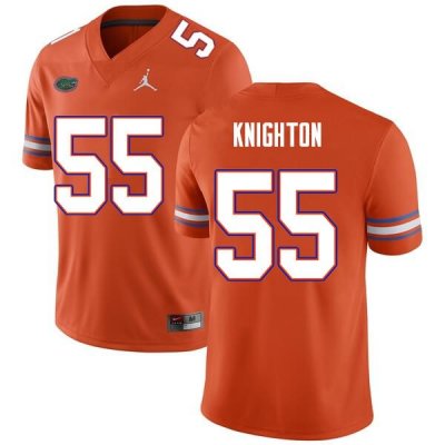 Men's Florida Gators #55 Hayden Knighton NCAA Nike Orange Authentic Stitched College Football Jersey TFD8762QW